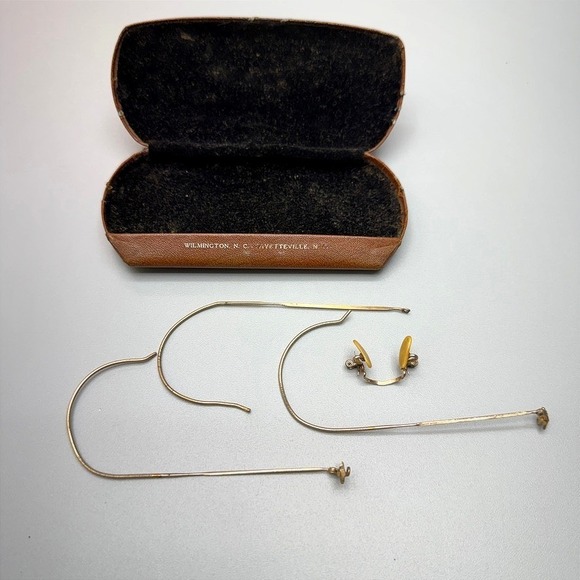 Other - Vintage Gold Filled Wire Eyeglass Parts Case Shuron Durex 1/10 12K Replacement